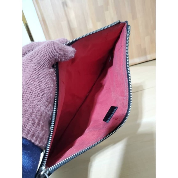 Authentic FENDI Monster Pouch Leather Small Black - Picture 10 of 11